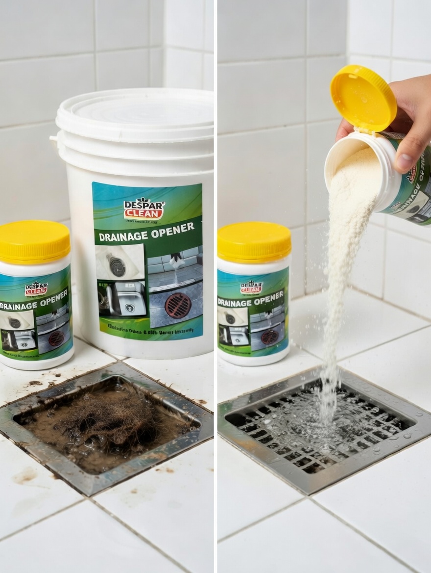 Before and after using Desparclean