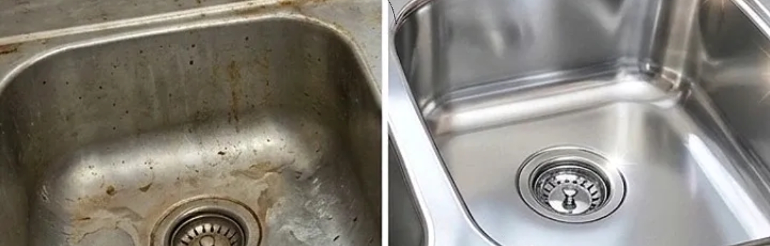 Before and after using Desparclean